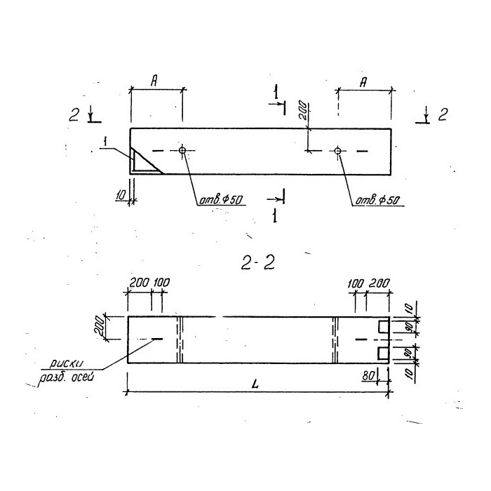 Колонна железобетонная 3КБД 42-42-3-36-00